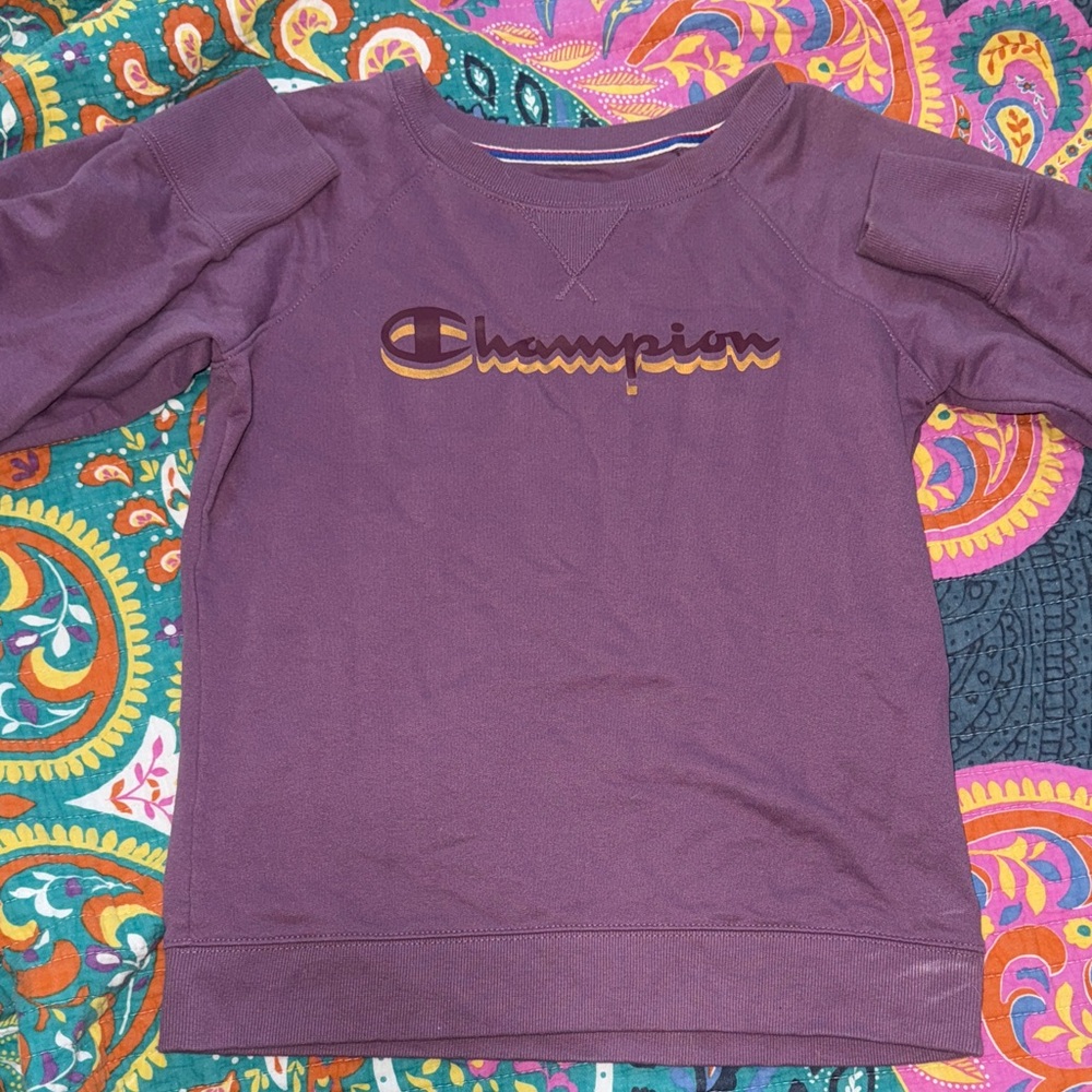 Champion Kids Sweatshirt in Deep Purple